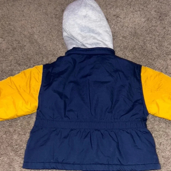 Vintage Navy and Yellow Hooded Jacket - Picture 4 of 5